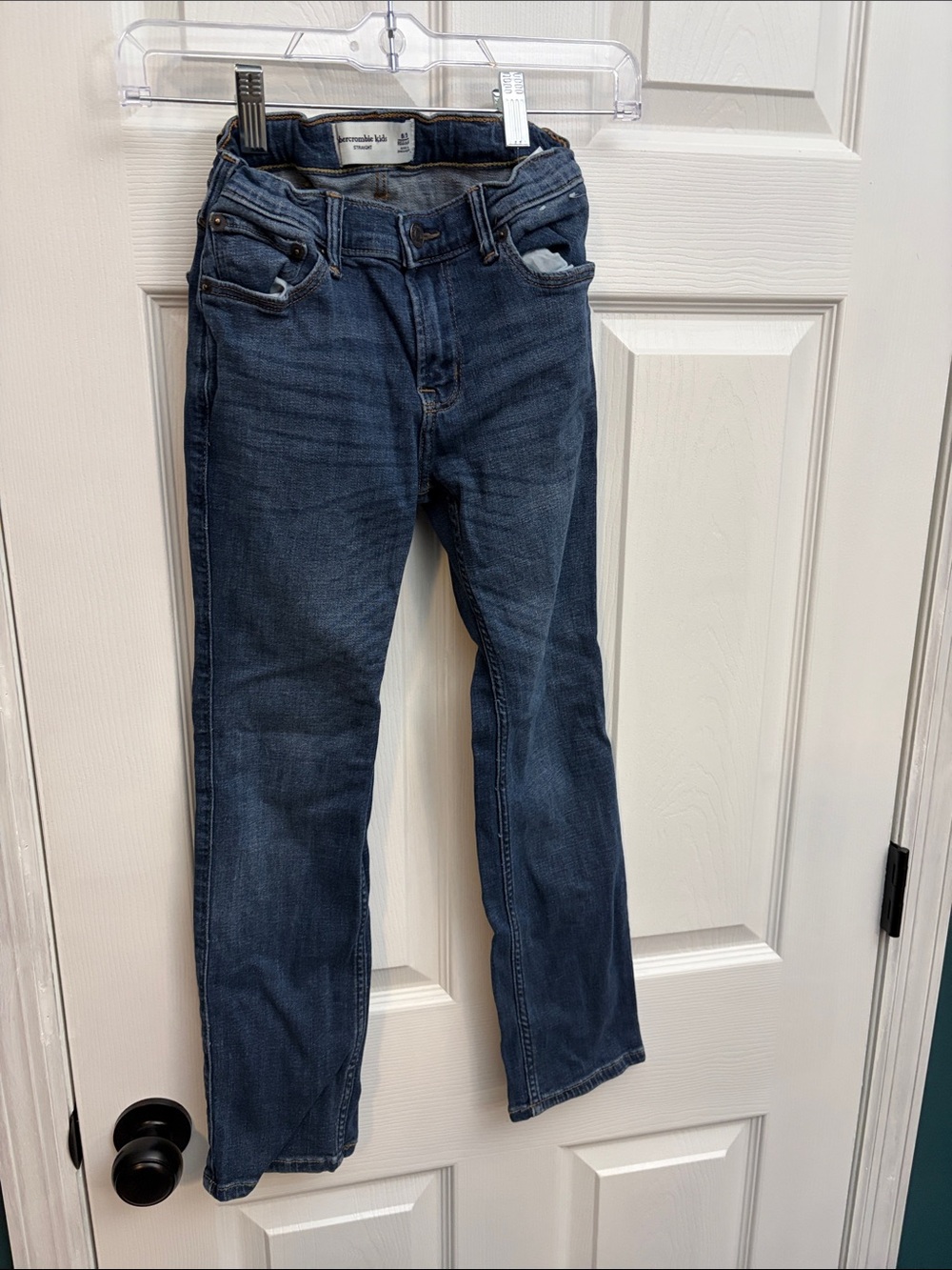 abercrombie kids Navy Blue Slim Straight Jeans